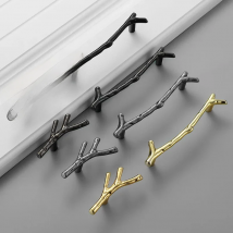 Fashion Tree Branch Twig Cupboard Wardrobe Closet Door Pull Furniture Handle  Kitchen Cabinet Handles Drawer Knobs Door Pulls