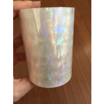 Holographic Plain Transparent Hot Stamping Foil On Paper or Plastic 8cm x 120m/Lot DIY Package Box