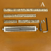 RCIDOS High Quality Time New Roman  Brass Letters,CNC Engraving Brass Hot Foil Stamping Letter,A height 6mm