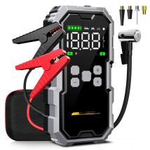 7000A Car Emergency Start Power Supply with Air Compressor, Battery Supercharger and Wireless Tire Inflator 12V Auto Jumper box