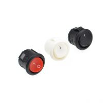5/10Pcs 15mm 16mm Diameter 2pin Red White Black Mini Round Push Button Rocker Switch On/Off Power Switches 3a/250v 6a/125v