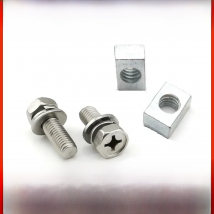 Stainless Steel Motorcycle Battery Terminal  Bolts M5X10mm M5X12mm M6X12mm M6 x16mm Bolt Square Nut Kit Scooters