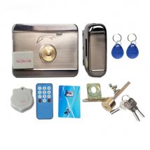 DC12V Electric rim lock for Metal Door Gate Electric Door Lock Opener 125KHZ RFID Card Lock Keyless Lock Electric Release