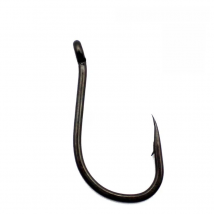 50PCS PTFE Coating Carp Fishing Hook Chod-Rig Hook Kaptor Choddy Carbon Steel Black Micro Bared with Outturned Eye Carp Hook