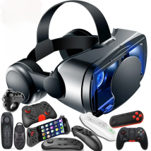 VRG Pro 3D VR Glasses Virtual Reality Full Screen Visual Wide-Angle VR Glasses Box For 5 to 7 inch Smartphone Eyeglasses