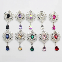 New Hot Sale Fashion High-end Water Drop Brooch Hot Sale Rhinestone Inlaid Crystal Brooch Dress Versatile Collar Pin