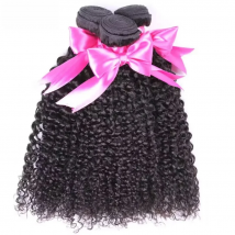 ISEE HAIR Brazilian Kinky Curly Hair Remy Human Hair Weave Bundles Natural Color Can Order 1/3/4 Bundles Curly Hair Extensions