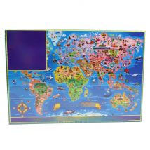 200 Pieces Wooden Puzzles Assembly Picture World Map America Map Puzzles Toys for Adults Children Kids Games Toys Gift P183