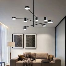 New Modern LED Chandelier Lights Bedroom Living Dining Room Gold Black Indoor Fixture Lighting Lamps Apply To AC90-260V