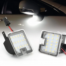 2Pcs LED Under Side Mirror Puddle Light For Ford Focus 3 Escape 3 Mondeo 4 5 Kuga 1 2 Galaxy 2 C Max S Max Car Courtesy Lamps