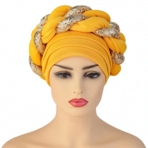 African Headtie Latest Aso Oke Auto Gele Headtie Already African Cap Nigerian Wedding Gele Women Braid Turbans Ladies Head Wraps