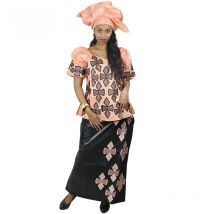 African Dresses For Women New Fashion Dashiki African Bazin Riche Embroidery Design Clothing