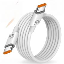 Xiaomi 120W 10A Fast Charger Cable Type C To Type C Fast Charging Cable For iPhone 15 Pro Max High-speed Data Transfer Wire Cord