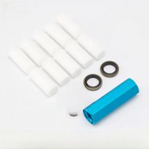 High Pressure Hand Pump Filter Small Red Blue Gold Water-Oil Separator Air Filtering 30mpa 4500psi M10x1 Thread