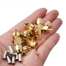 10pcs SMA Male Right Angle Crimp for RG174 RG316 RG316D RG179 LMR100 Cable RP SMA Male RF Connector