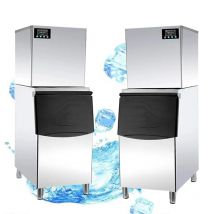 Ice Maker Machine Commercial Milk Tea Shop Small And Large Capacity Bar Vertical 200kg Fully Automatic Ice Cubes Machine