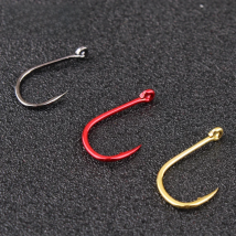 FISH KING 100/50pcs/lot High Carbon Fishing Hook   1#-12# ISEAMA With Eye Carp Catfish Anzol Peche Japan Tackle Fishing