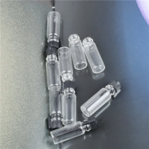 50pcs 0.5ml 1ml Micro Glass Perfume Bottle Inflatable Glass Tube Bottle Empty Perfume Bottle Dropper Bottle