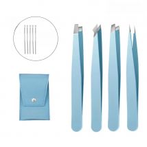 Eyebrow Tweezer Colorful Hair Beauty Fine Hairs Puller Stainless Steel Slanted Eye Brow Clips Removal Makeup Tools