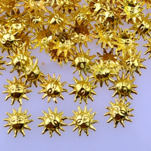 100PCS Beauty 3D Metal Nail Art Decoration Accessories Nail Styling Tools Gold Silver Sun Design Summer Style