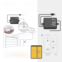 LoraTap Garage Door Wireless Sensor Opener Switch Controller Remote Control Tuya Smart Life Google Home Alexa Voice