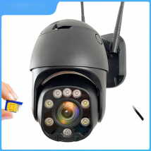Wireless 4G SIM Card Security Camera 5MP PTZ Auto Tracking Outdoor 1080P HD 5X Optical Zoom Wifi CCTV Surveillance Camera Camhi
