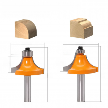 1pc 8mm Shank Round-Over Router Bits for wood Woodworking Tool 2 flute endmill with bearing milling cutter Corner Round Over Bit