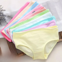 Plus Size Panties Women's Cotton Underwear Girls Briefs Solid Color Lingeries Shorts Comfortable Underpant For Woman 3XL/4XL