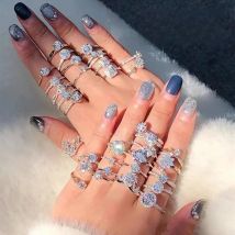 CC Wedding Rings For Women CZ Diamant Ring Fashion Engagement Bridal Jewelry Accessories Gift