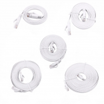 White CAT6 Flat Ethernet Cable Cat6 RJ45 Network LAN Cable Ethernet Cable Computer UTP Patch Cord for Router 1M/2M/3M/5M/8M