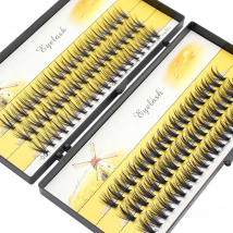 Moonlily 20D/30D/40D Beautiful Individual Cluster EyeLashes 3D Volume Silk Mink Grafting Fake False Lashes Extension Bunche Tool