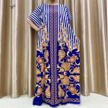 New Flower Sleeve African Dresses For Women Muslim Abaya Dubai Turkey Muslim Fashion Hijab Cotta Dress American Islam Clothing