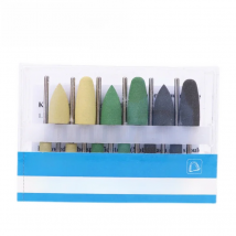 RA0309 Dental Composite Polish Kit Silicone Grinding Heads Teeth Polisher Acrylic Polishing Burs Kit For Low-Speed Handpiece