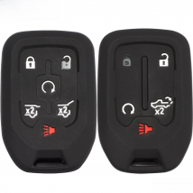 Key Fob Cover Case for GMC Yukon Chevy Tahoe Silverado Suburban Denali Terrian Acadia Sierra Car Key Protection Cover