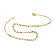 Unique Gold Color Egypt Swirl Snake Arm Cuff Armlet Armband Big Wide Bangle Bracelet Cuff Indian Jewelry Pulseiras Women Men