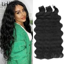 High Quality 3pcs Bio Synthetic Bundles Body Wave Weft and Bulk Braiding Hair Feel Like Human Hair Water Wave Crochet Braids