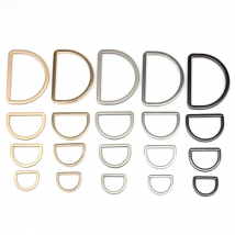HENGC 30mm 40mm D Dee Ring Metal Buckles Clasp Web For Leather Belt Shoes Bags Garment Big Sewing Accessory DIY Crafts Wholesale