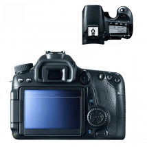 Self-adhesive Tempered Glass LCD Screen + Film Top Shoulder Info Protector Guard Cover for Canon EOS 70D 80D 90D Camera