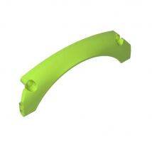 Gobricks 1pcs 67141 Technic Panel Car Brick Mudguard Arched 15 x 2 x 5 Part Arched Top