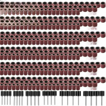 384 Pcs Drum Sanding Kit Sandpaper Roll For Nail Drill Bits Dremel Kit Accessories Rotary Tool Set  Sleeve Grit Mandrel