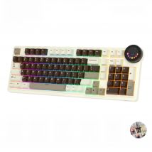 RK ROYAL KLUDGE N99 Multi-function Screen Gaming Keyboard 98 PBT Keycaps RGB Gasket Tri-mode Mechanical Keyboard Hot Swappable