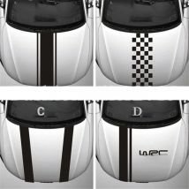 Hood Car Sticker Personalized Stripe Stickers Auto Modified Body Sticker Hot-selling Car Accessories Decoration Covering Film