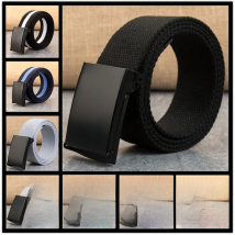 New Men Belt New Fashion Unisex Army Tactical Waist Belt Jeans Male Casual Luxury Canvas 3.8cm Webbing Waistband Ceinture Femme