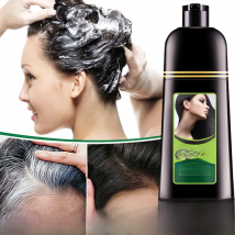 Mokeru Organic Natural Fast Hair Dye Only 5 Minutes Noni Plant Essence Black Hair Color Dye Shampoo For Cover Gray White Hair