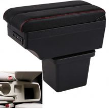 Hyundai i30 Armrest Box Elbow Rest Center Console Storage with Phone Charging USB Interface Cup Holder