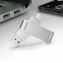 iDiskk 1TB Solid State USB Flash Drive, 500MB/s Photo Stick, USB-C and Gen 2 USB3.2 USB Thumb Drive,Photo Drive, plug and Play