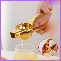 1pc Gold Lemon Squeezer Stainless Steel Orange Fruit Juicer Metal Manual Juicer Easy use Fruit Pressing Tool Kitchen Accessories