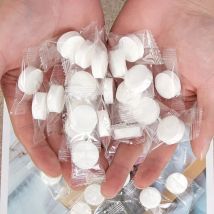 20pcs Portable Compressed Towel Disposable Face Cleaning Soft Compressed Hand Wipe Towel Non-Woven Makeup Wipes