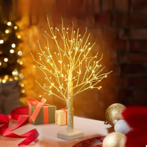 144 LED Birch Tree Light Warm White USB Battery Power Holiday Decorative Tree Christmas Halloween Easter Gift