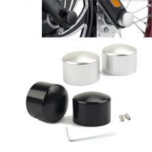 Motorcycle Front Axle Nut Cover Caps Bolt Aluminum For Harley Touring Electra Glide Dyna Street Bob Fat Bob Sportster XL Softail